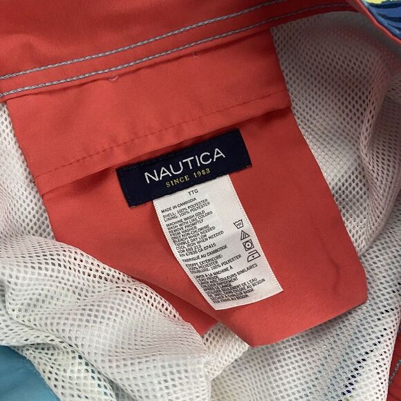 Nautica Blue Angel Fish Swim Trunks Back Pocket Mesh Lined Sz XXL 2XL Ocean - Picture 5 of 7